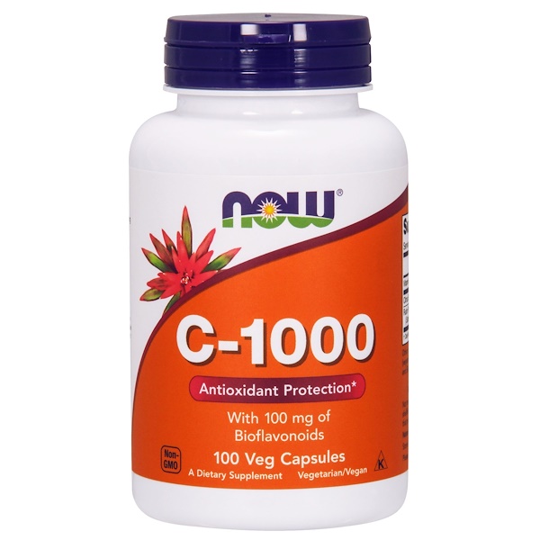 Now Foods, C-1000, 100 растительных капсул