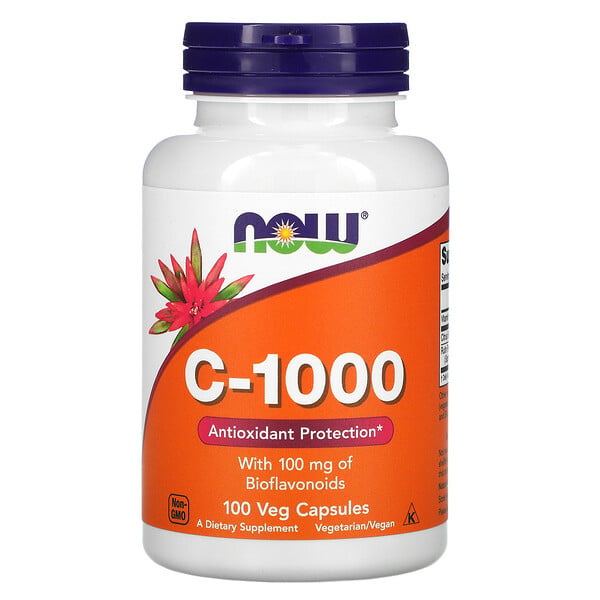 Now Foods, C-1000, 100 растительных капсул