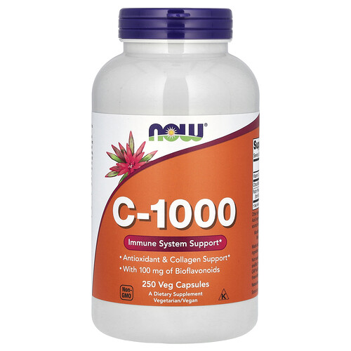 Now Foods C-1000 with Bioflavonoids, 250 Veg Capsules