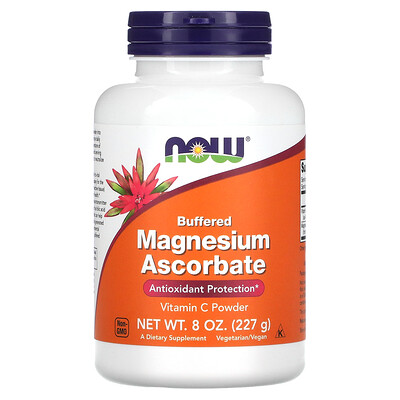 

NOW Foods Buffered Magnesium Ascorbate Vitamin C Powder 8 oz (227 g)