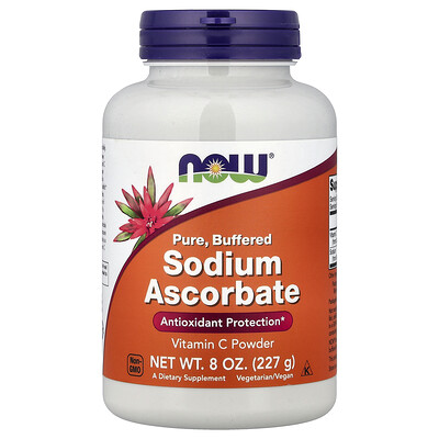 NOW Foods, Ascorbato de sodio en polvo, 227 g (8 oz)