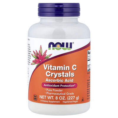 NOW Foods, Vitamina C en cristales, 227 g (8 oz)