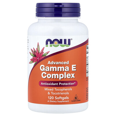 NOW Foods, Complejo gamma-vitamina E, Avanzado, 120 cápsulas blandas