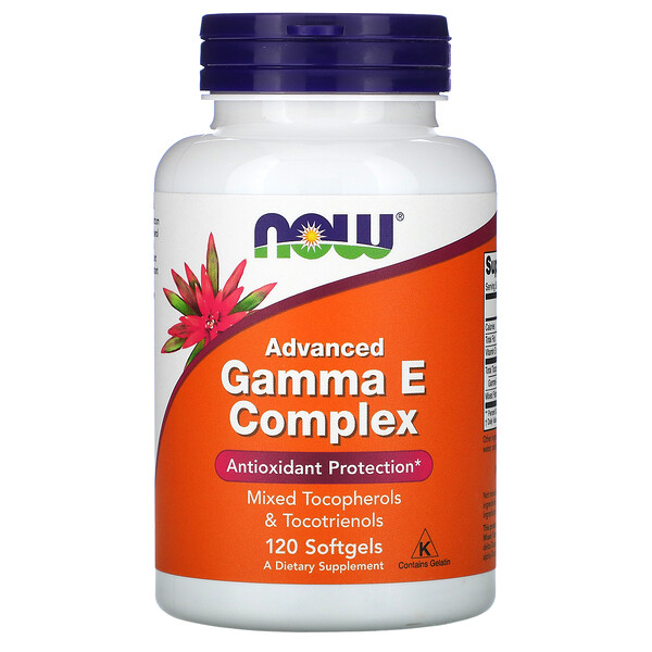 Now Foods, Gamma E Complex, Advanced, hochentwickeltes Gamma E-Komplex, 120 Weichkapseln