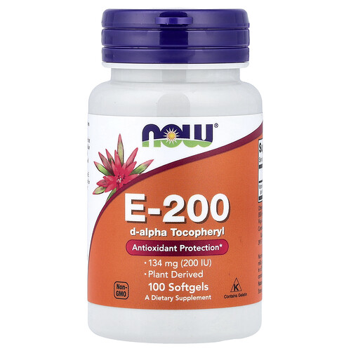 NOW Foods, E-200, 134 mg (200 IE), 100 Weichkapseln