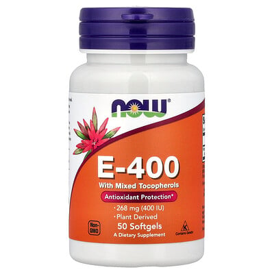 Product Image for NOW Foods, E-400, 268 mg (400 IU), 50 Softgels