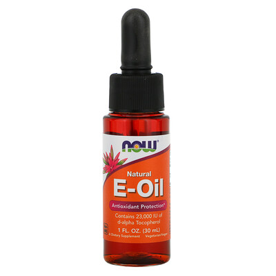 Now Foods Натуральное E-масло, антиоксидантная защита, 1 жидкая унция (30 мл)