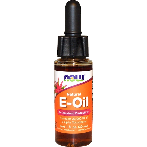 Now Foods, Натуральное E-масло, антиоксидантная защита, 1 жидкая унция (30 мл)