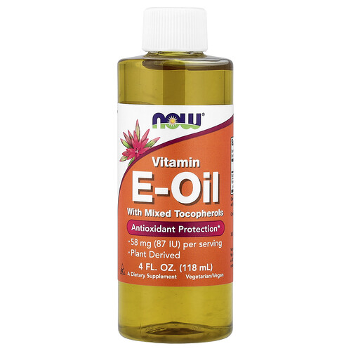 NOW Foods ビタミンE オイル ミックストコフェロール 58mg(87IU) 118ml