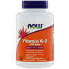 Витамин K-2, 100 мкг, 250 вегетарианских капсул