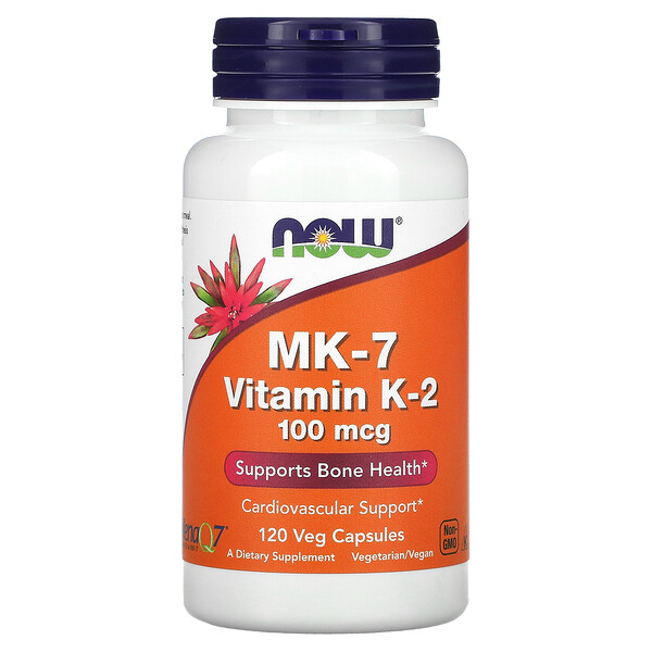 MK-7 Vitamin K-2 , 100 mcg, 120 Veg Capsules