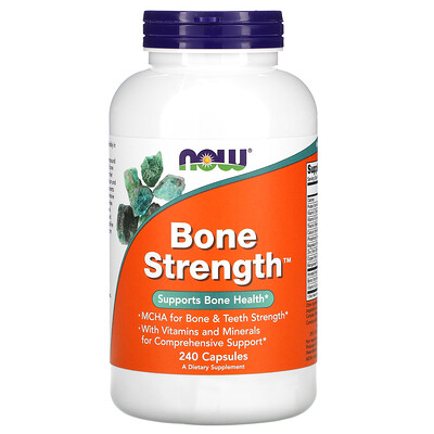 

NOW Foods Bone Strength поддержка здоровья костей 240 капсул