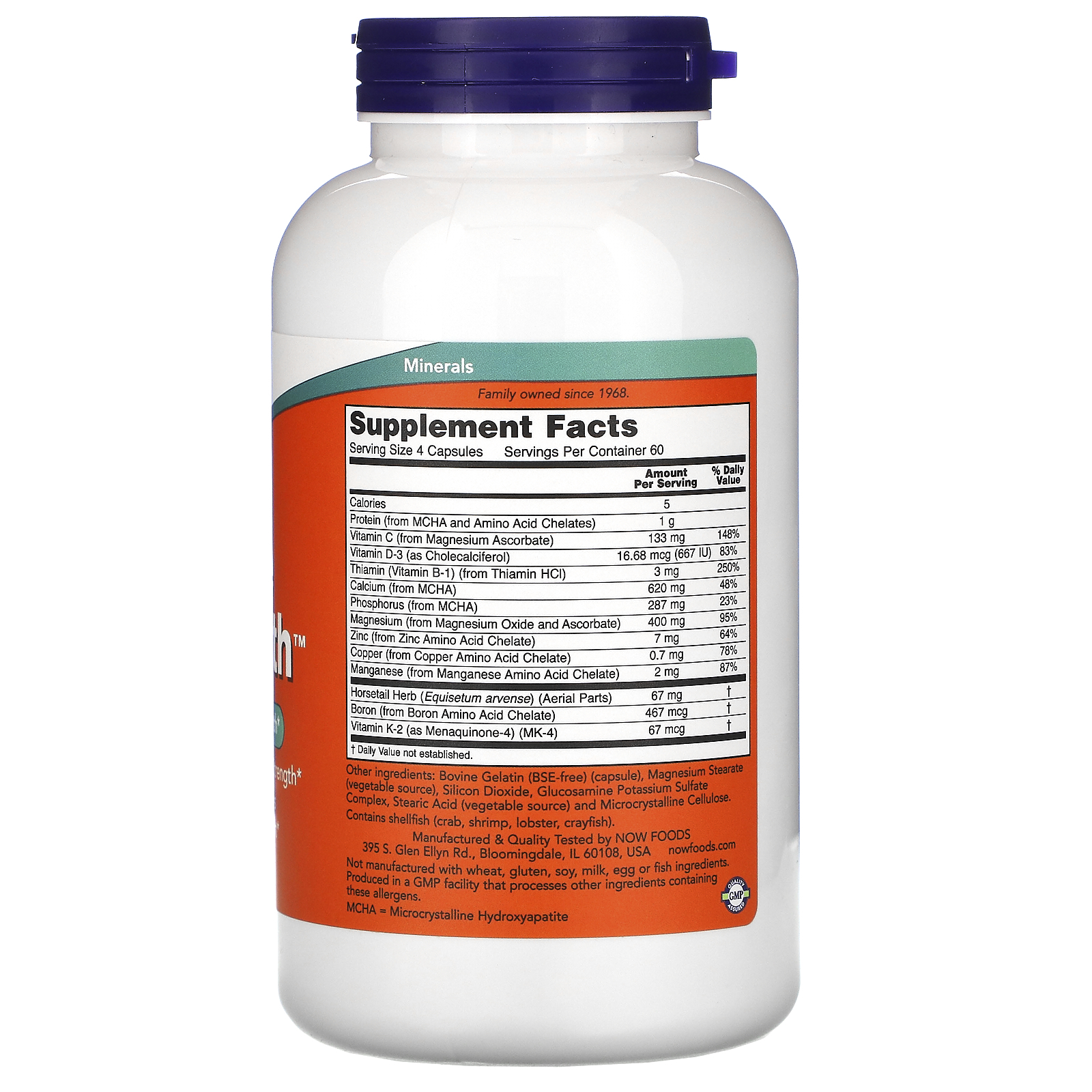 Now Foods, Bone Strength, 240 Capsules - iHerb