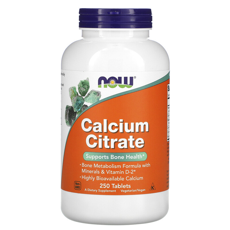 Now Foods, Calcium Citrate, 250 Tablets iHerb