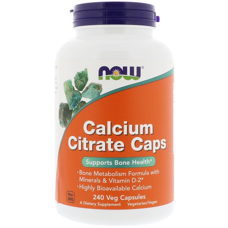 Now Foods, Calcium Citrate Caps, 240 Veg Capsules - iHerb.com
