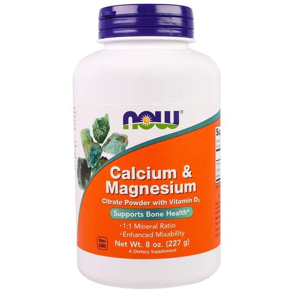 Now Foods, Calcium & Magnesium, 8 oz (227 g) iHerb