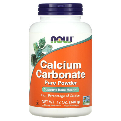 

NOW Foods Calcium Carbonate Pure Powder 12 oz (340 g)