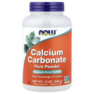 NOW Foods, Carbonato de calcio puro en polvo, 340 g (12 oz)
