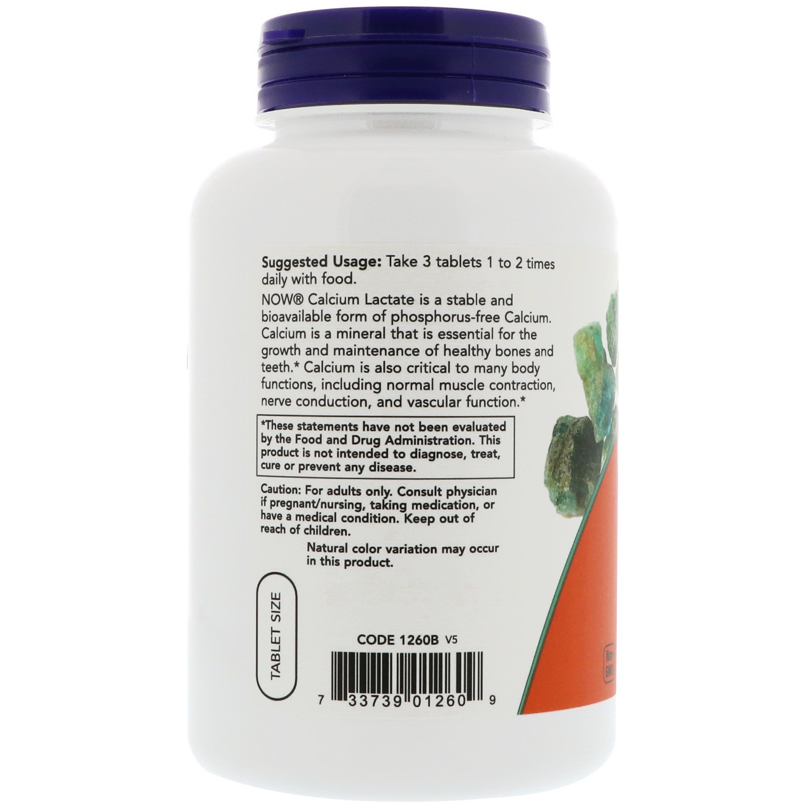 Now Foods, Calcium Lactate, 250 Tablets iHerb