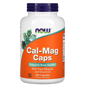 Отзывы о Now Foods, Cal-Mag Caps, 240 Capsules