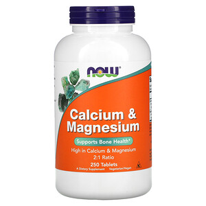 Отзывы о Now Foods, Calcium & Magnesium, 250 Tablets