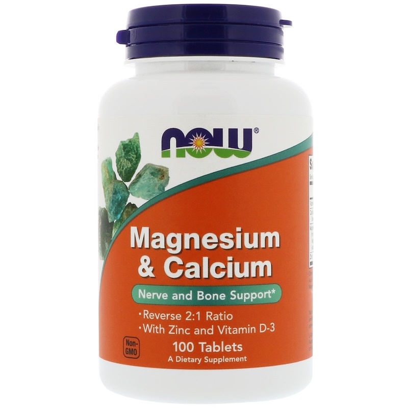 Now Foods, Magnesium & Calcium, Reverse 21 Ratio with Zinc and Vitamin