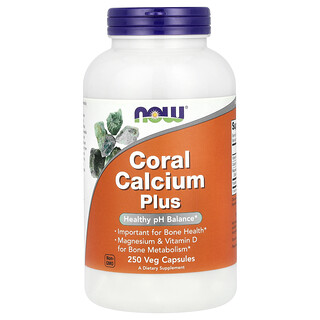 NOW Foods, Coral Calcium Plus, 250 Veg Capsules