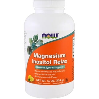Now Foods, Magnésium Inositol Relax, citronnade, 454 g (16 oz)