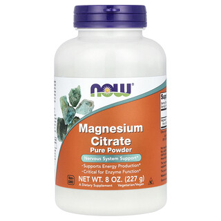 NOW Foods, Rent magnesiumsitratpulver, 227 g