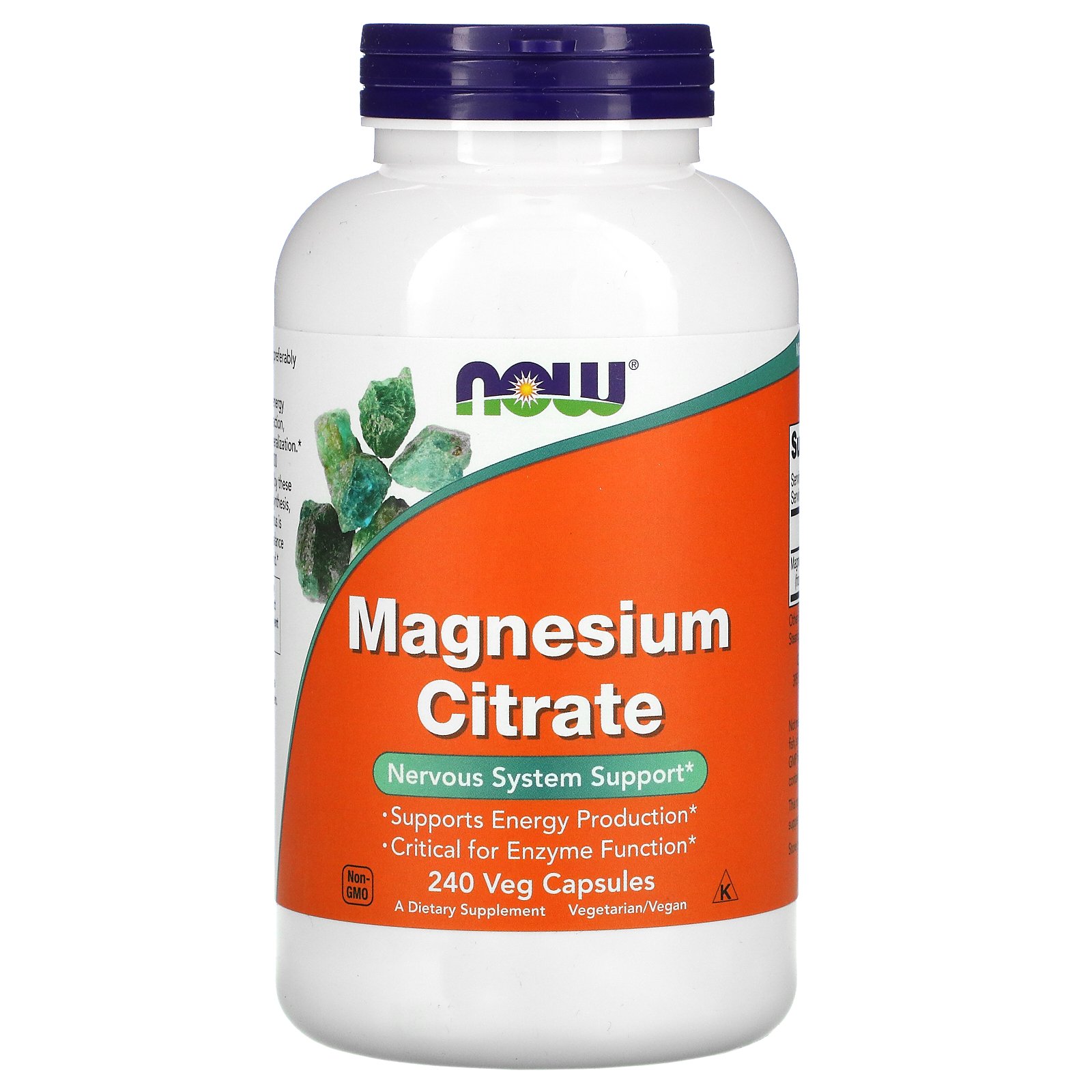 Now Foods, Magnesium Citrate, 240 Veg Capsules - iHerb