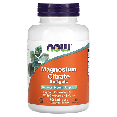 

NOW Foods Magnesium Citrate 90 Softgels