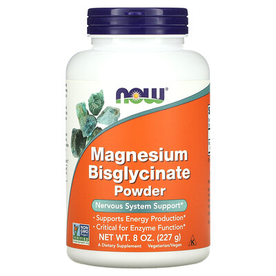 

NOW Foods Magnesium Bisglycinate Powder 8 oz (227 g)