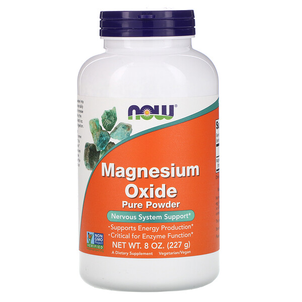 Now Foods, Magnesium Oxide Pure Powder、8 oz (227 g)