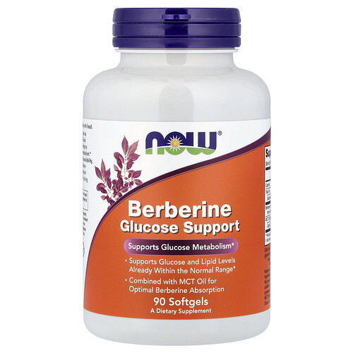 Now Foods Berberine Glucose Support, 90 Softgels