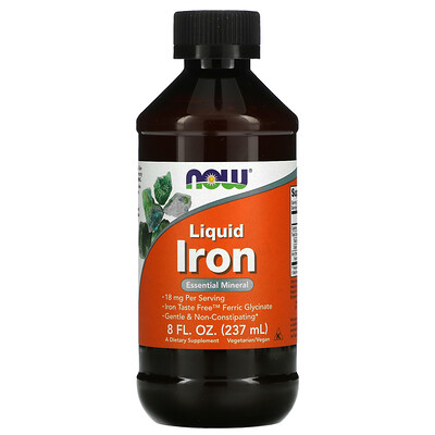 

NOW Foods Liquid Iron 8 fl oz (237 ml)