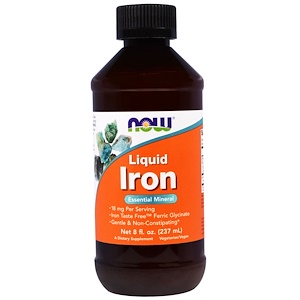 Отзывы о Now Foods, Iron Liquid, 8 fl oz (237 ml)