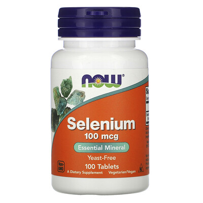 Now Foods Selenium, 100 mcg, 100 Tablets