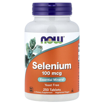 NOW Foods, Selenio, 100 mcg, 250 comprimidos
