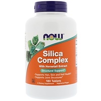 Now Foods, Silica Complex, 180 Tablets - iHerb.com