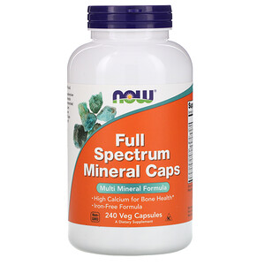 Отзывы о Now Foods, Full Spectrum Minerals Caps, 240 Veg Capsules