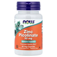 NOW Foods, Zinc Picolinate, Zinkpicolinat, 50 mg, 60 pflanzliche Kapseln