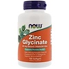 Now Foods, Zinc Glycinate, 120 Softgels - iHerb