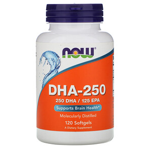 Отзывы о Now Foods, DHA-250, 120 Softgels