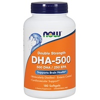 DHA-500/EPA-250, двойная сила, 180 мягких капсул - изображение