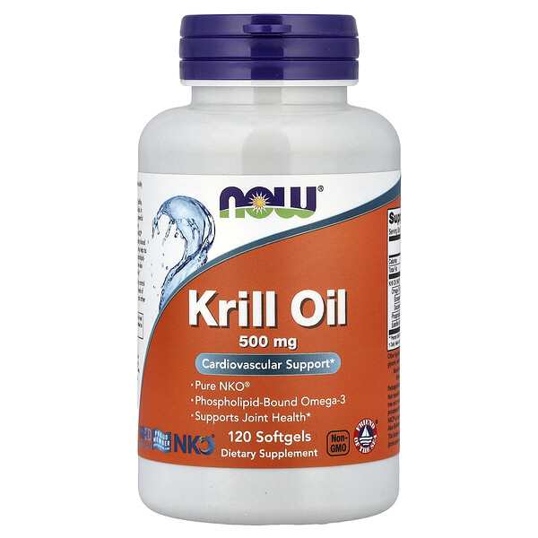 NOW Foods Krill Oil, 500 mg, 120 Softgels