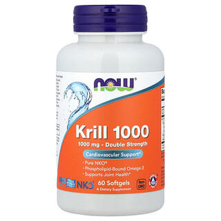 NOW Foods, Krill 1000, 1.000 mg, 60 Softgels