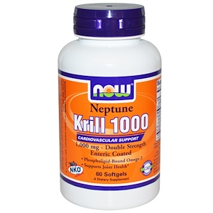 Now Foods, Нептун крил 1000, 60 капсул