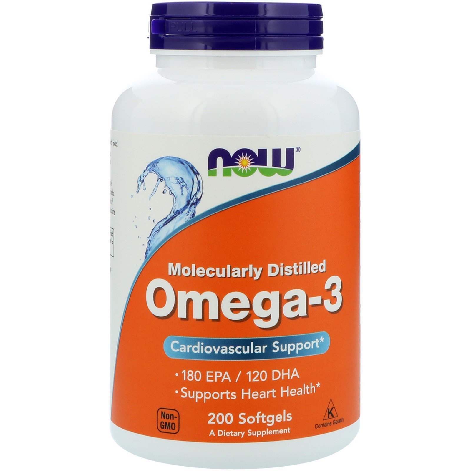 Now Foods, Omega3, 180 EPA/120 DHA, 200 Softgels