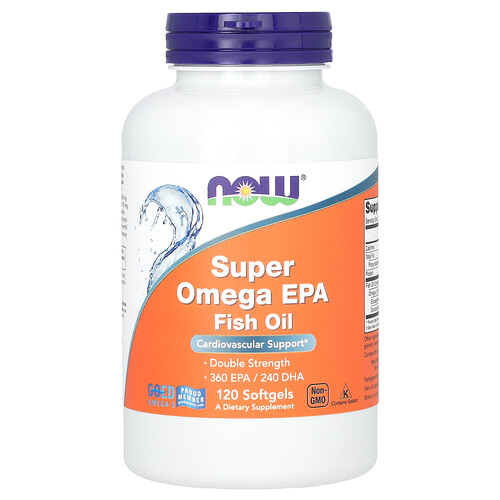 NOW Foods スーパーオメガ EPA フィッシュオイル ソフトジェル120粒