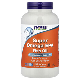 NOW Foods, Rybí olej Super Omega EPA, 240 měkkých kapslí (1 000 mg na měkkou kapsli)